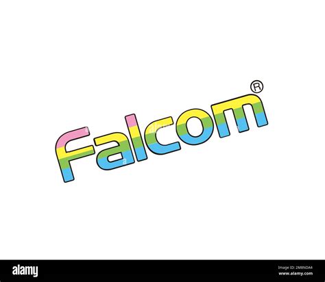 Nihon Falcom, rotated logo, white background Stock Photo - Alamy