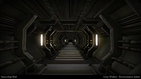 Spaceship Hallway by GreyPWalker on DeviantArt