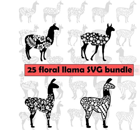 Llama Svg Bundle Llama Png Llama Svg File - Etsy Hong Kong