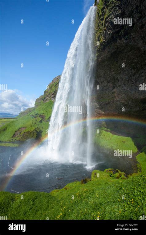 Seljalandsfoss rainbow hi-res stock photography and images - Alamy