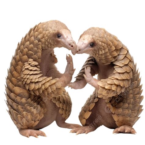 Indian Pangolin Pair Fighting Transparent Background, Pangolin, Animal ...