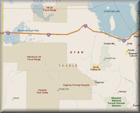 Tooele County, Utah Map