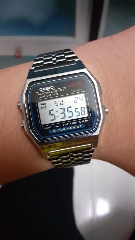 [Casio A159] just a Casio A158 with better strap and different front ...