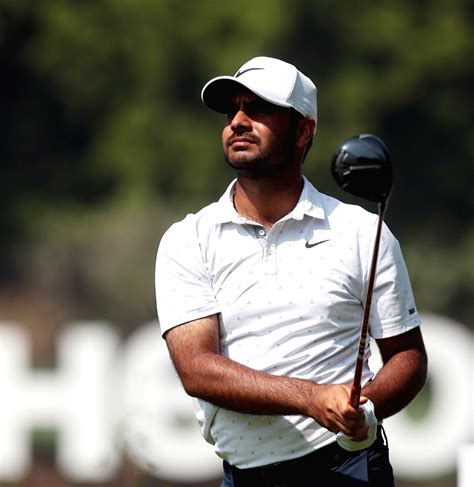 :Gurugram:Golfer Shubhankar Sharma plays shot during Hero Indian open ...