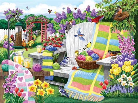 The Many Colors of Spring, 1000 Pieces, SunsOut | Puzzle Warehouse ...