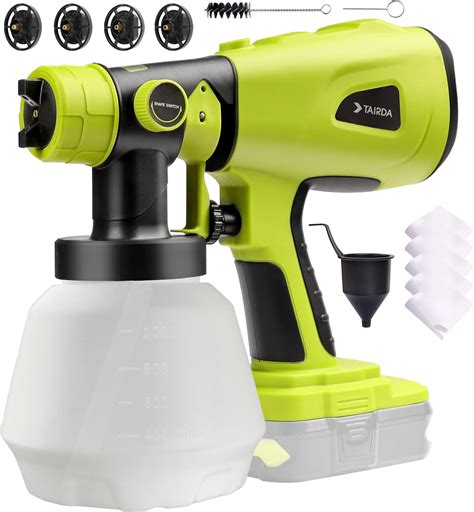 Cordless Paint Sprayer for Ryobi 18V Battery, Handheld HVLP Paint ...