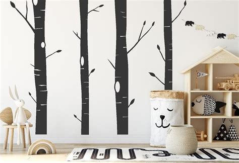 Aspen Trees Vinyl Wall Decal | Etsy