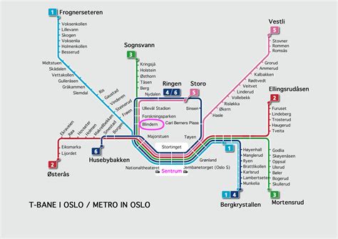 Oslo Metro Map - Oslo Norway • mappery