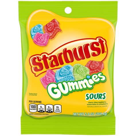 Starburst Gummibursts Liquid Filled Original Gummies ...