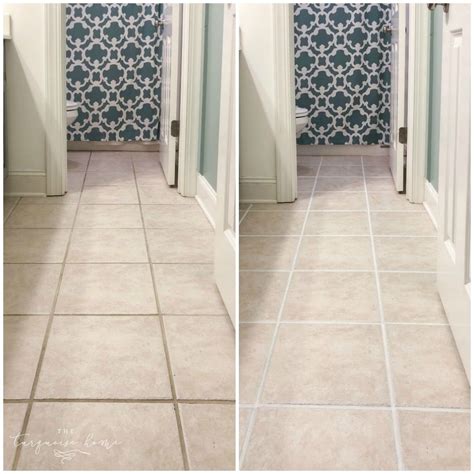 The Best Grout Refresh with Grout Paint | Floor tile grout, Floor grout ...