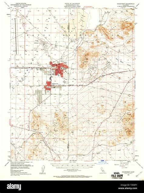 Map of ridgecrest california hi-res stock photography and images - Alamy