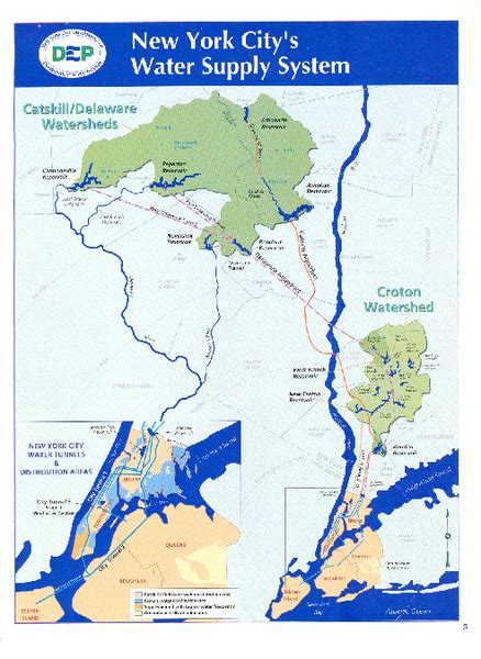 New York Citys Water Supply System Map - New York NY • mappery