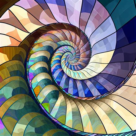 Fibonacci Spiral Pattern