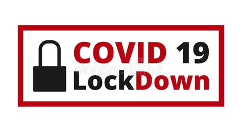 Covid 19 Lockdown. Coronavirus Lockdown Symbol Stock Vector ...