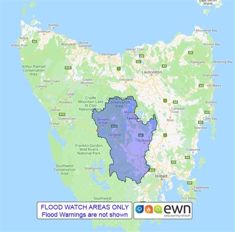 TAS Flood Watch: Derwent River - ewn.com.au Alert