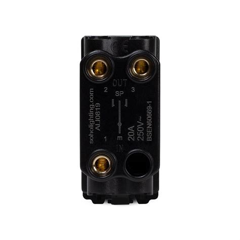 Soho Lighting Black Nickel 2 Way Off Retractive Grid Switch Module - Elesi