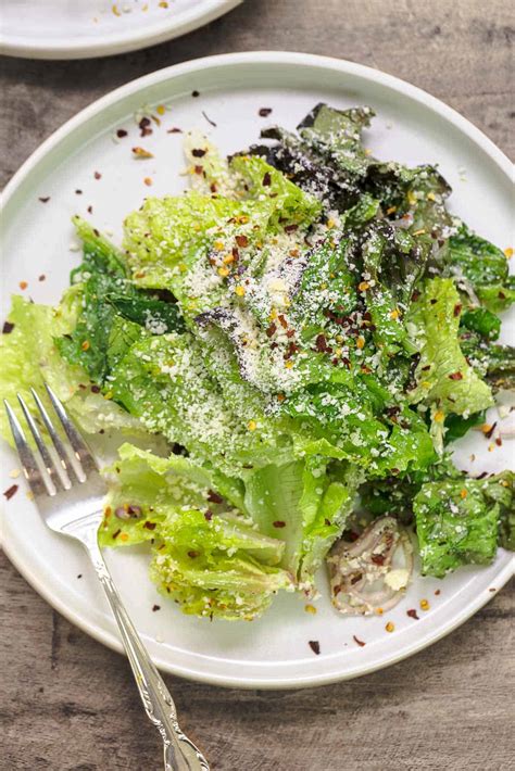 Lemon Parmesan Lettuce Salad Recipe - Easy Healthy Meal Ideas