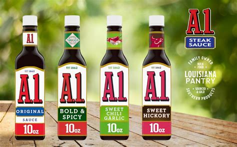 Amazon.com: A. 1. Steak Sauce 10 Ounce Bottle Variety Pack 4 Flavors ...