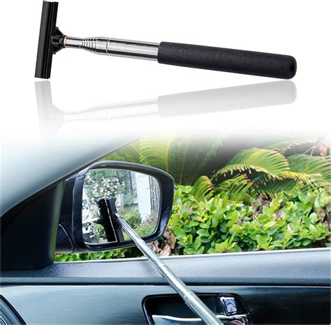 Amazon.com: Small Squeegee for Car Rearview Cleaning with Retractable ...