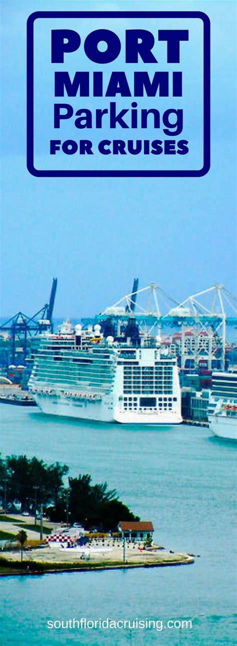 Port Miami Parking for Cruises (With images) | Cruise, Cruise port ...