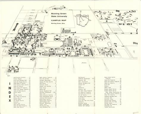 Bowling Green State University Campus Map | Curtis Wright Maps