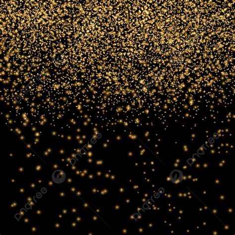 Gold Glitter Texture Vector Art PNG, Gold Glitter Texture On Black ...