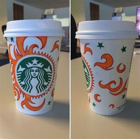 40 Starbucks Mug Art For Random Awesomeness - Bored Art | Starbucks art ...