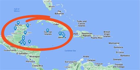 Caribbean Cruise Map