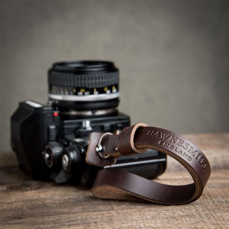 Oxford Leather Camera Wrist Strap | Brown | Leica, Nikon, Fujifilm, Sony