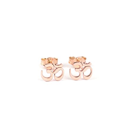 Om Earrings in Solid Gold - Talu RocknGold