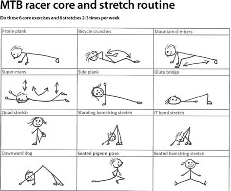 30 min core and stretch routine for mountain bike racers