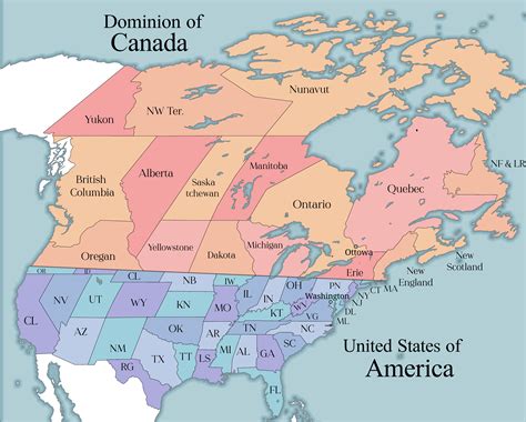 Us Canada Border Map - Vikki Jerrilee