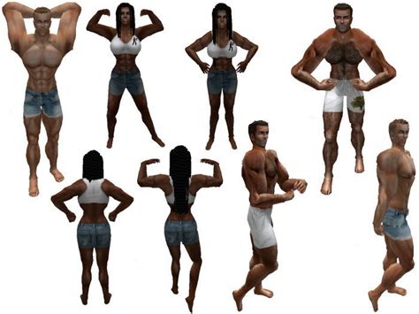 Second Life Marketplace - Bodybuilder Competition Poses -- Free, Full Perms