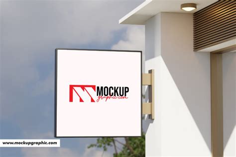 Premium Signage Mockup Design - Mockup Graphic