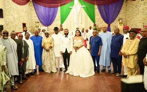 Photos: Senator Ike Ekweremadu, Wife Absent As Son Weds His Lover In Abuja