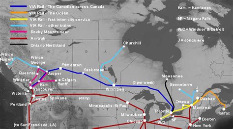 Via Train Routes Map