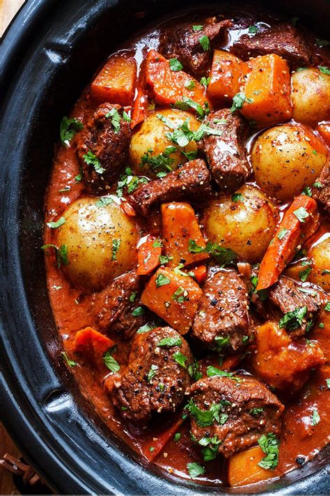 Slow Cooker Beef Stew Recipe with Butternut, Carrot and Potatoes ...