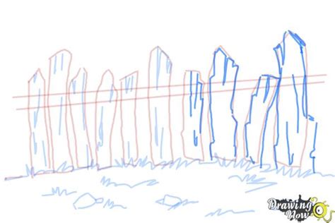 How to Draw a Fence - DrawingNow