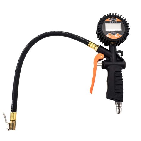 Digital Tire Inflator with Pressure Gauge With Pistol for Bikes Motor ...