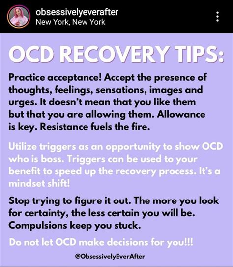 OCD Recovery tips by a therapist : r/ROCD