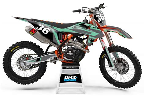 KTM BOOST Graphics Kit Teal – OMXGraphics