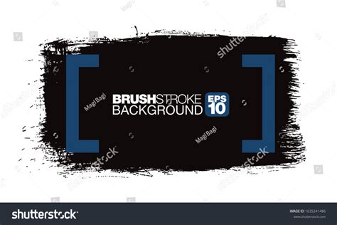 Black Vector Brushstroke Background Vector Illustration Stock Vector ...