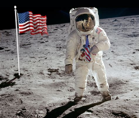 Apollo 11 Buzz Aldrin's American Flag Necktie On The Moon