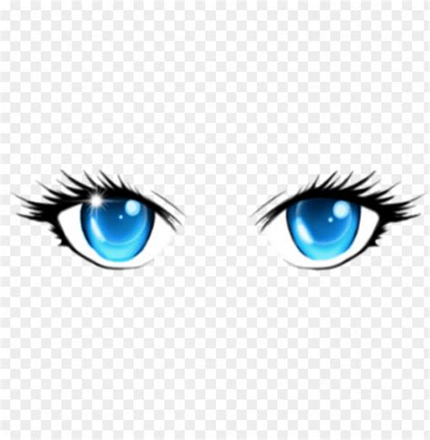 Anime Girl Eyes Png - Anime Face Blue Eyes PNG Transparent With Clear ...