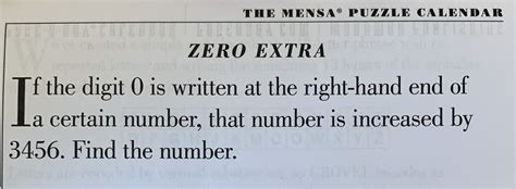 Dave Richeson on Twitter: "Someone gave me a Mensa daily calendar. The ...