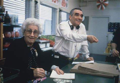 Martin Scorsese and his mother, Catherine Scorsese, on the set of ...