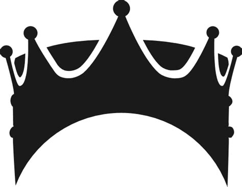 king crown silhouette, decorative free svg file - SVG Heart