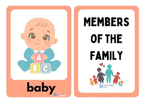 Members of the Family Flashcards - Fun Teacher Files