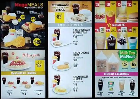 McDonald Menu Philippines With Price List Updated July 2022