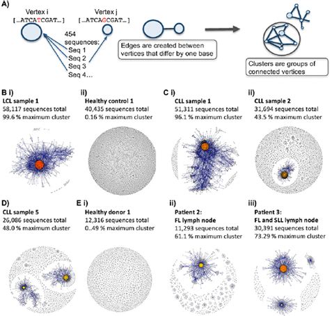 B-cell receptor repertoires from different samples. ( A ) Schematic ...